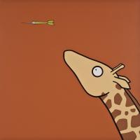 Giraffe, a Painting by massimocaccia