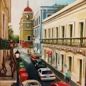 Near Parque de Armas, a painting by Ramon Lopez Collazo