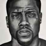 Portrait of Kevin Hart, a drawing by PMOArt