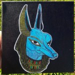 Blue Anubis , a drawing by Real.ity_Art