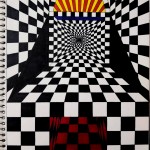 Checkerboard Perspective , a drawing by Real.ity_Art