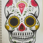 Day of the Dead Skull, a drawing by Real.ity_Art