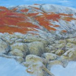 Fiery Rocks, Bay of Fires, a painting by wagartist